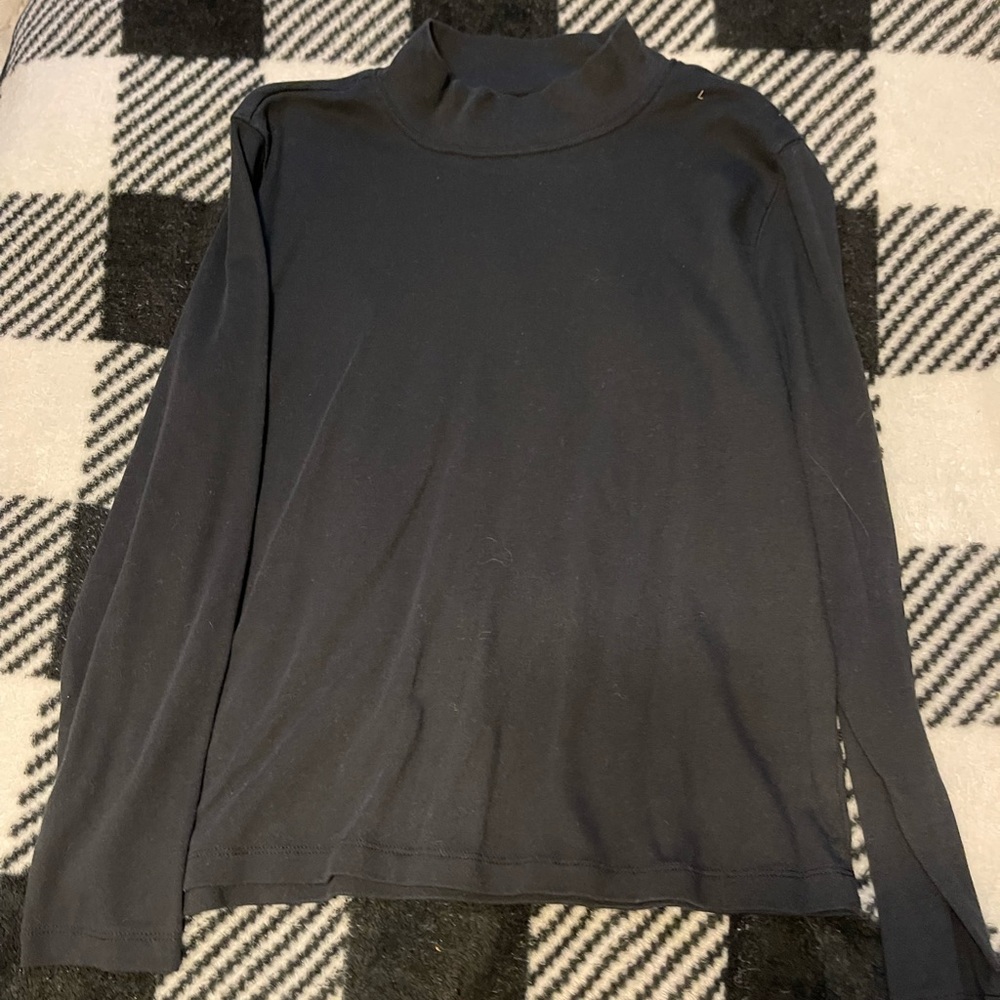 Black thermal turtle neck
